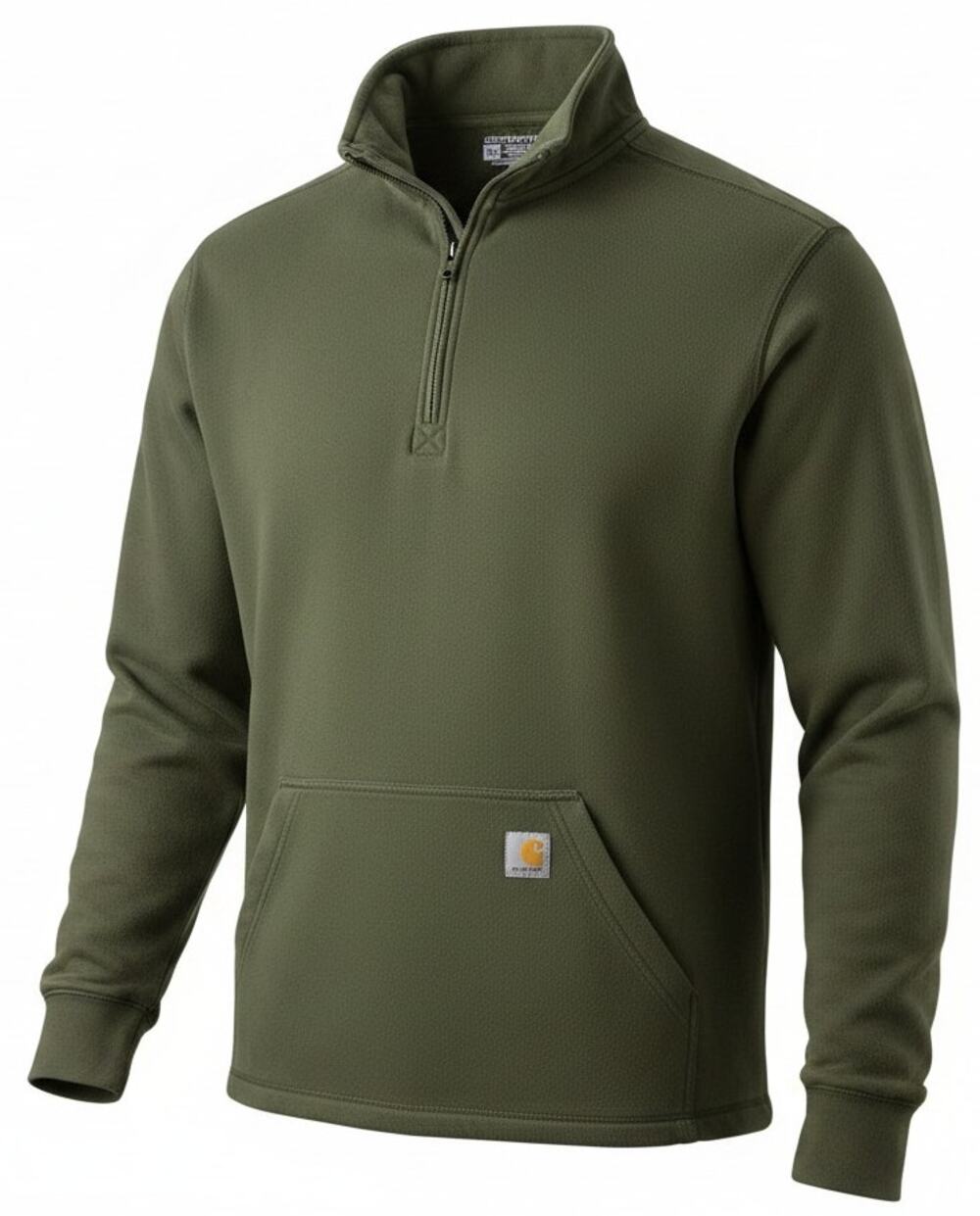 Carhartt Force Hunter Green 1/4 Zip Sweatshirt 2XL